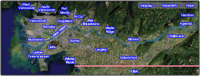 Clickable Greater Vancouver Realtor Map