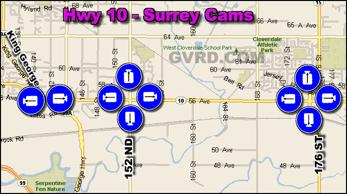 Hwy 10 Surrey BC Web Cams